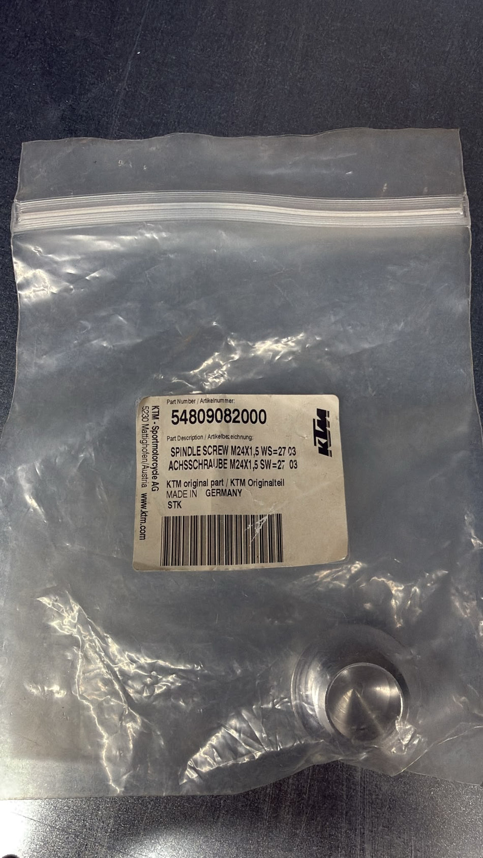 KTM Achsschraube M24x1,5 SW27 54809082000
