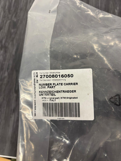 KTM Kennzeichenträger unten 27008016050