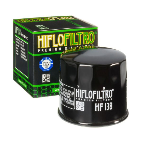 HIFLOFILTRO Oil Filter Glossy Black - HF138 (HF138)