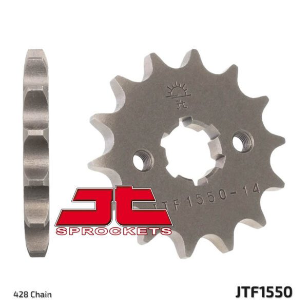 JT SPROCKETS Steel Standard Front Sprocket 1550 - 428 (JTF1550.14)