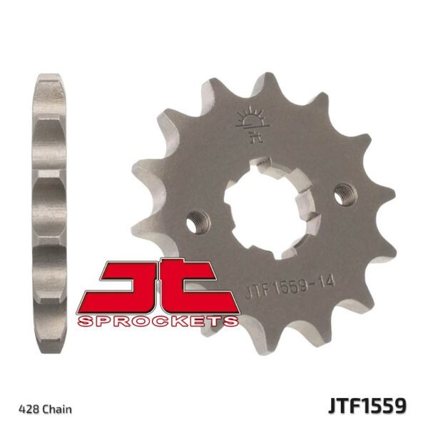JT SPROCKETS Steel Standard Front Sprocket 1559 - 428 (JTF1559.14)