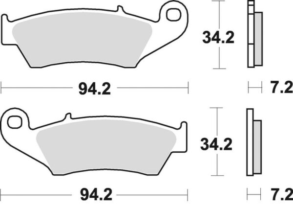 BRAKING Off-Road/ATV Sintered Metal Brake pads - 772CM44 (772CM44)