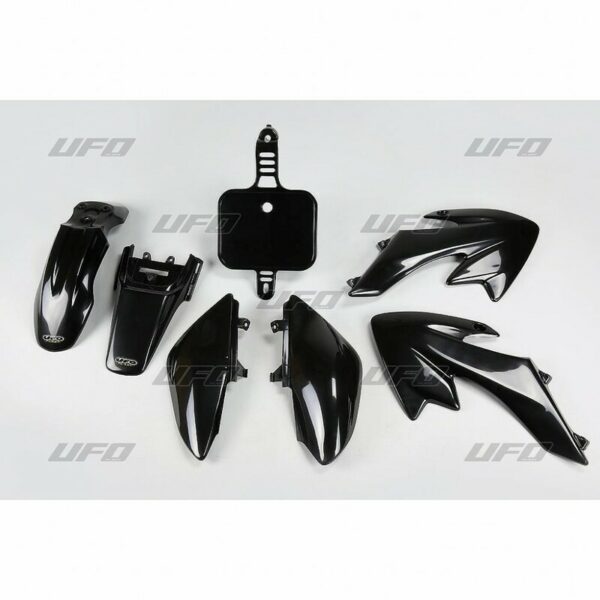 UFO Plastic Kit Black Honda CRF50F (HO36004@001)