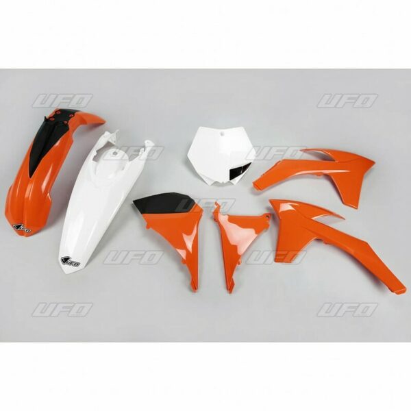 UFO Plastic Kit OEM Color Orange/Blanc KTM (KTKIT509@999)