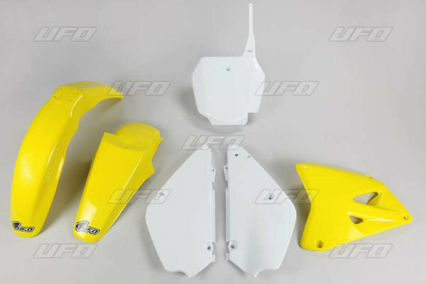 UFO Plastic Kit OEM Color Yellow/White (02-17) Suzuki RM85 (SUKIT405@999)