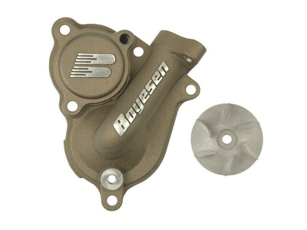 BOYESEN Water pump cover with impeller - Kawasaki KX250