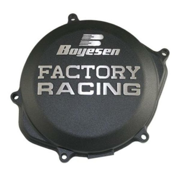 BOYESEN Factory Racing Clutch Cover Black Kawasaki KX450