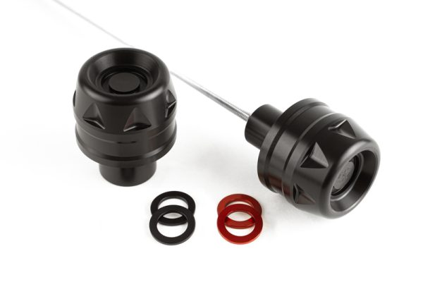 GILLES GTA Fork Protection (Wheel Axle) - Black/Red BMW