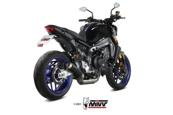 MIVV X-M1 Full Exhaust System - Steel Black/Stainless Steel Yamaha MT-09/SP/FZ-09