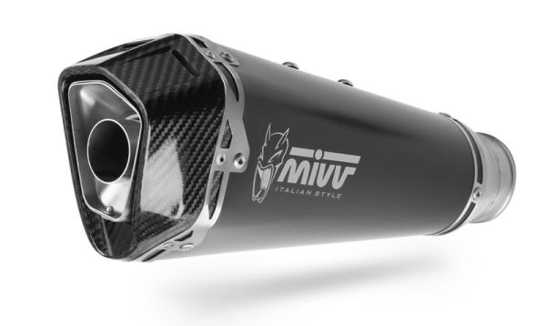 MIVV Delta Race Silencer Steel Black/Carbon Triumph Street Triple R/S/RS