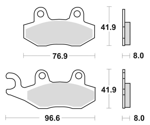 BRAKING Off-Road Sintered Metal Brake Pads - 696CM44