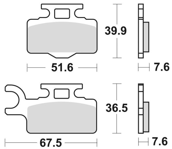 BRAKING Off-Road Sintered Metal Brake Pads - 894CM44