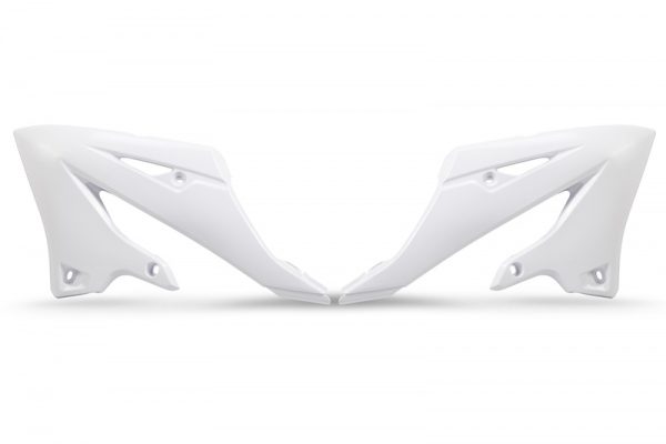 UFO Radiator Covers - White Yamaha YZ125/250