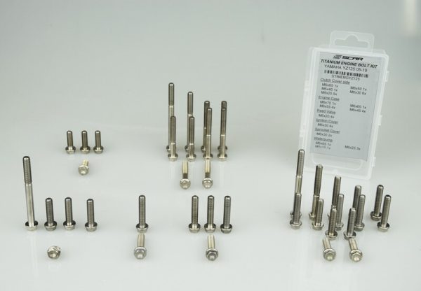 SCAR Engine Screw Kit Titanium 49 Screws