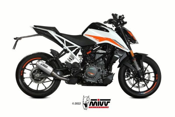 MIVV MK3 Slip-On Muffler Stainless Steel - KTM 125 / 390 Duke