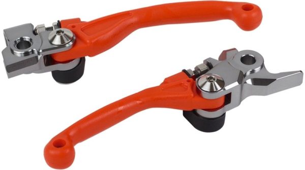 POLISPORT Pivot Unbreakable Lever Set Orange - KTM / Husqvarna