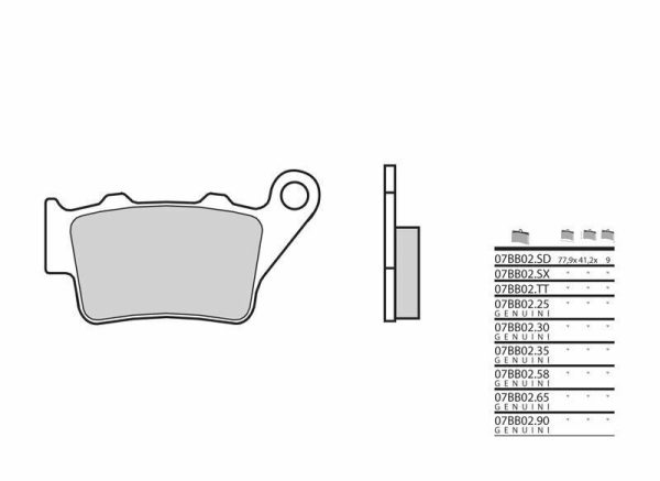 BREMBO Road Carbon Ceramic Brake Pads - 07BB02CC