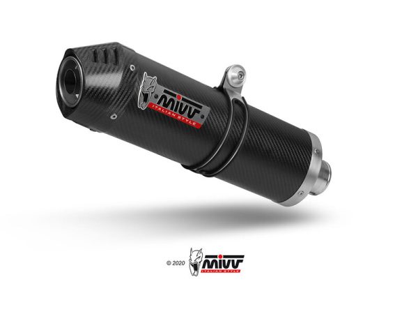 MIVV Oval Slip-On Muffler Carbon/Carbon End-Cap - Voge Valico 500DS