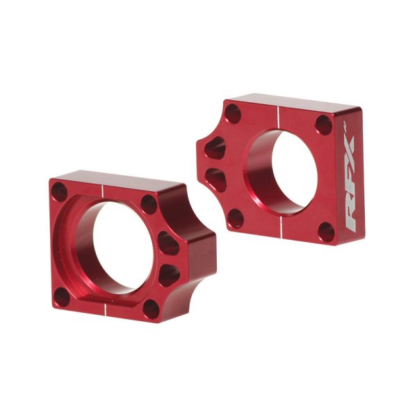 RFX Pro Rear Axle Adjuster Blocks (Red)