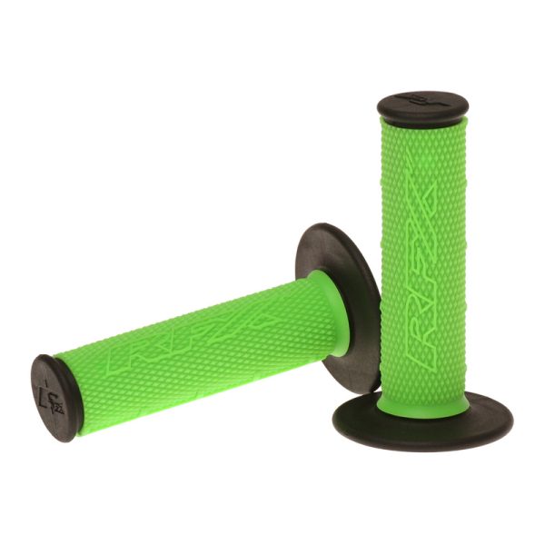 RFX Pro Series Dual Compound Grips Black Ends (Green/Black) Pair