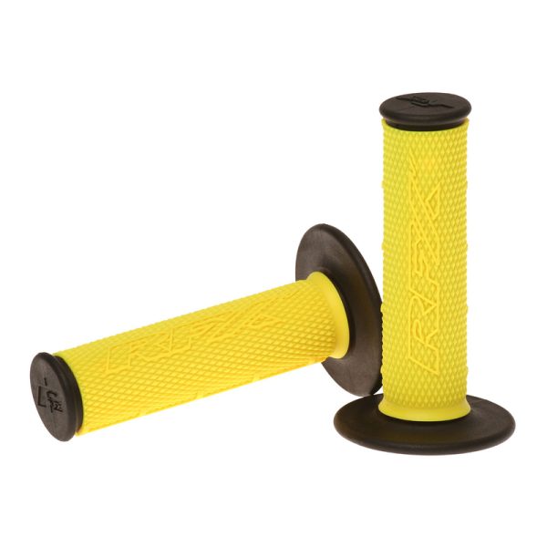 RFX Pro Series Dual Compound Grips Black Ends (Yellow/Black) Pair