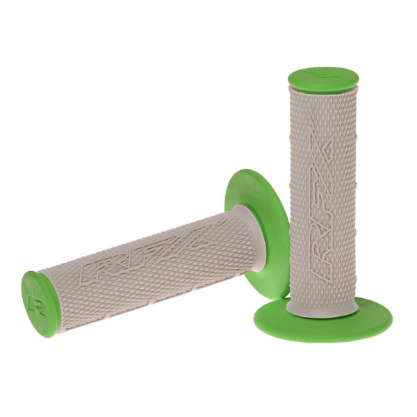 RFX Pro Series Dual Compound Grips Grey Centre (Grey/Green) Pair