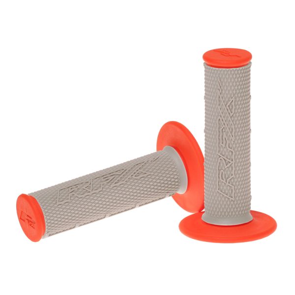 RFX Pro Series Dual Compound Grips Grey Centre (Grey/Orange) Pair