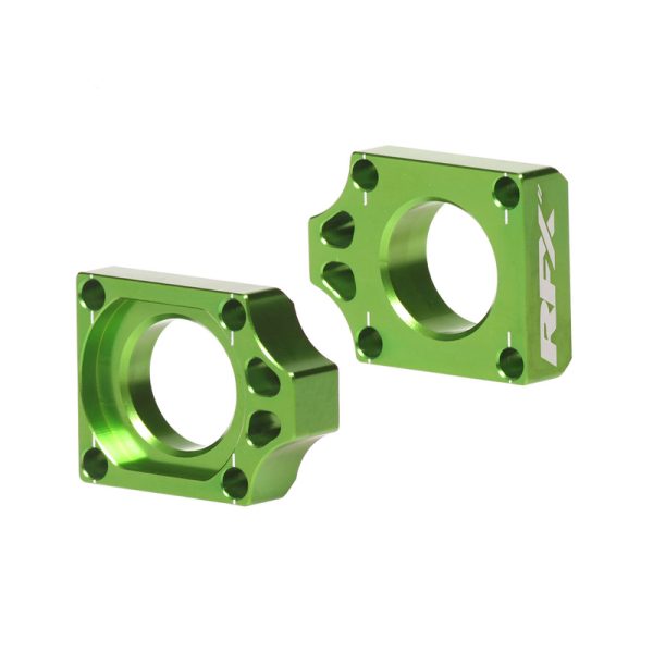 RFX Pro Rear Axle Adjuster Blocks Green