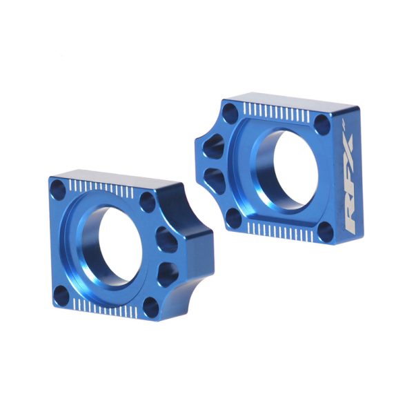 RFX Pro Rear Axle Adjuster Blocks (Blue)