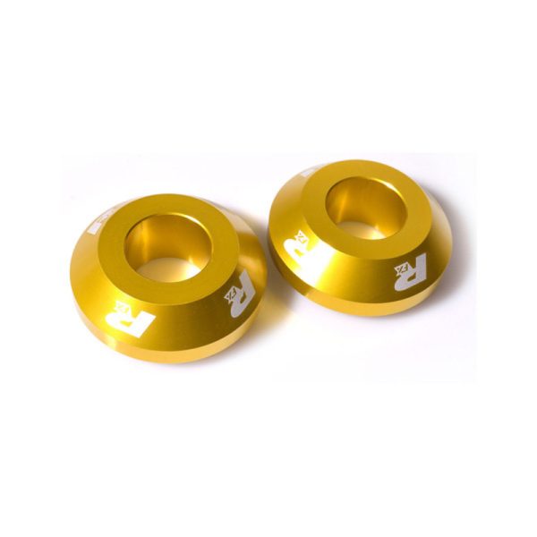 RFX Pro FAST Wheel Spacers Rear (Yellow) - Suzuki RMZ250/450