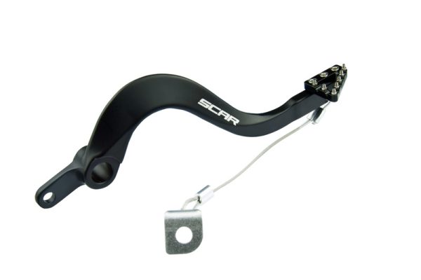 SCAR Rear Brake Pedal Black - Kawasaki KX