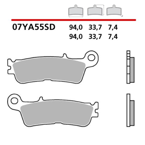 BREMBO Sinter Brake Pads 07YA55SD