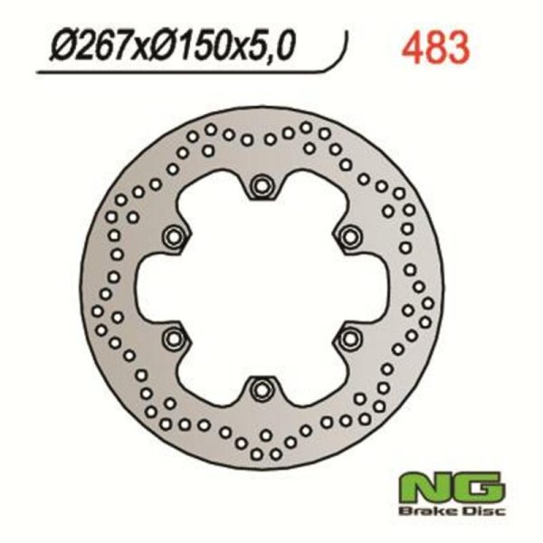 NG BRAKES Fix Brake Disc - 483