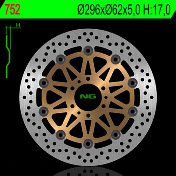 NG BRAKES Floating brake disc - 752