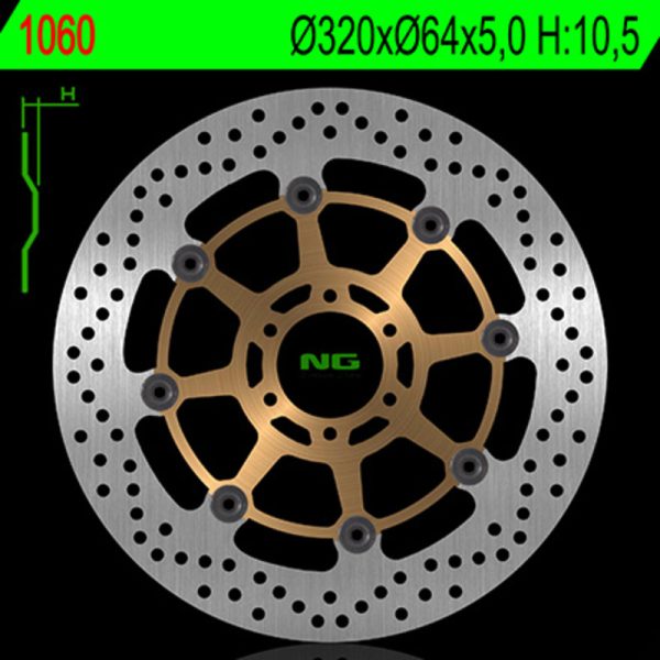 NG BRAKES Floating brake disc - 1060