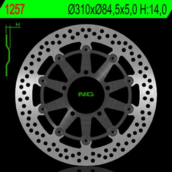 NG BRAKES Fix Brake Disc - 1247