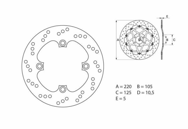 BREMBO Oro Fix Brake Disc - 68B40748