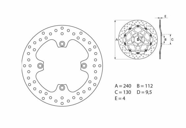 BREMBO Oro Fix Brake Disc - 68B40789