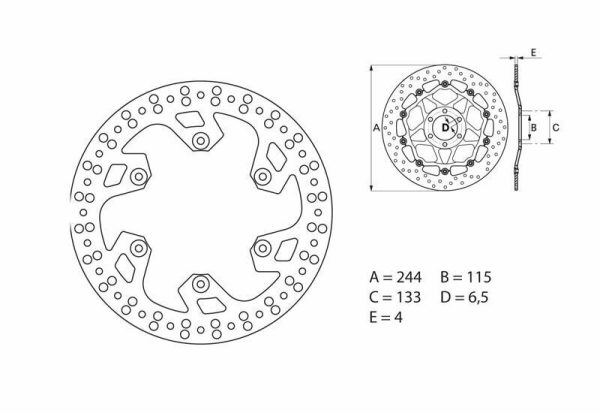 BREMBO Oro Fix Brake Disc - 68B40790