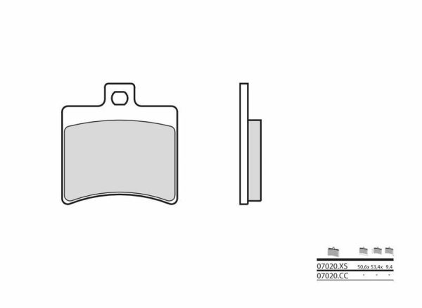 BREMBO Scooter Carbon Ceramic Brake pads - 07020