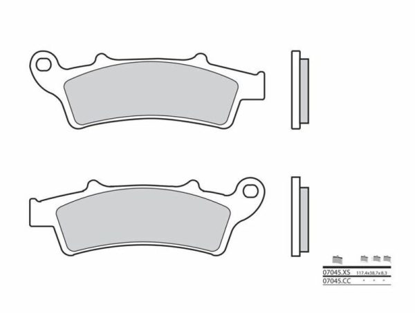 BREMBO Scooter Carbon Ceramic Brake pads - 07045