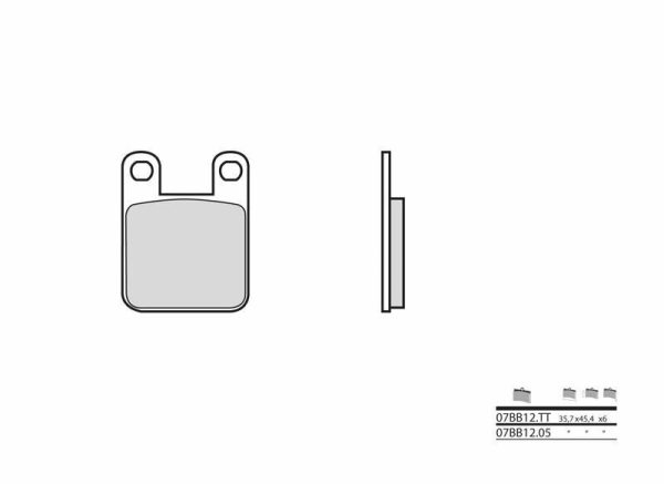 BREMBO Street Carbon Ceramic Brake pads - 07BB1205