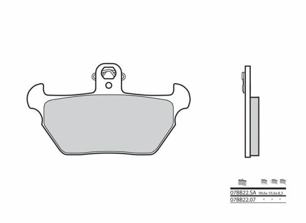 BREMBO Street Carbon Ceramic Brake pads - 07BB2207