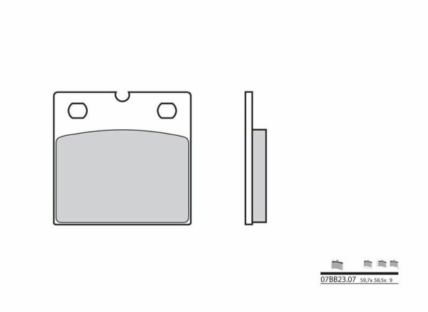 BREMBO Street Carbon Ceramic Brake pads - 07BB2307