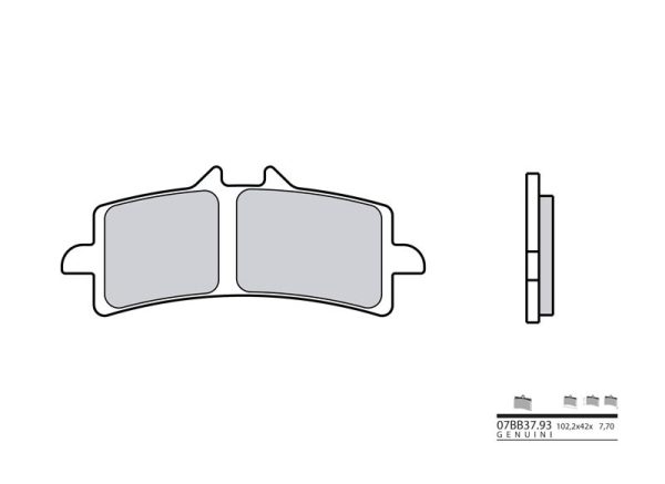 BREMBO Street Sintered Metal Brake pads - 07BB37LA