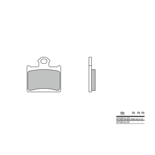 BREMBO Off-Road Sintered Metal Brake pads - 07GR16SD