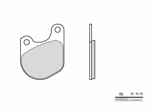 BREMBO Street Carbon Ceramic Brake pads - 07HD0202