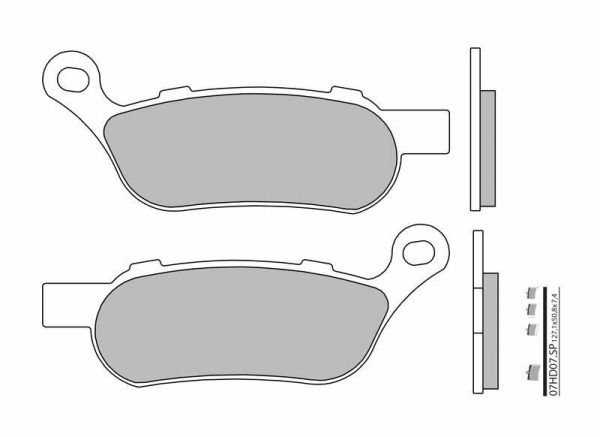 BREMBO Street Sintered Metal Brake pads - 07HD07SP