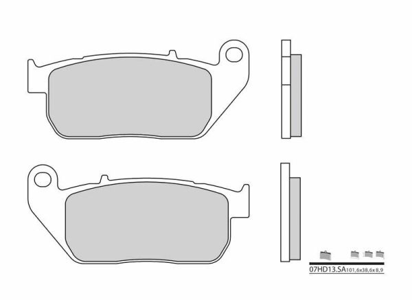 BREMBO Street Sintered Metal Brake pads - 07HD13SA