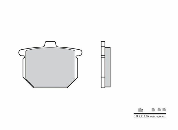 BREMBO Street Carbon Ceramic Brake pads - 07HO0307